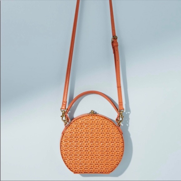 ❤️SOLD❤️Anthropologie Serena Woven Round Bag Crossbody Bag. - Picture 7 of 10